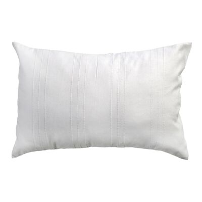 FES- White cotton cushion cover with relief 35 x 50