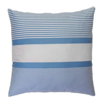 Cushion cover CARTHAGE blue white striped cotton 60x60