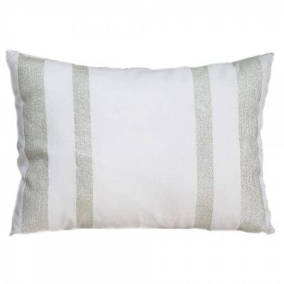 ISTANBUL2- Fodera cuscino bianco/argento 35x50