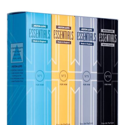 Milton-Lloyd Essentials Quad Pack - Fragrance for Men - 4 x 50ml Eau de Parfum