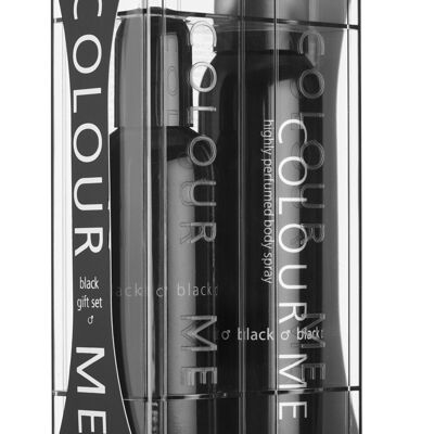 Colour Me Black - Fragrance for Men - Gift Set 90ml EDP/150ml Body Spray, by Milton-Lloyd