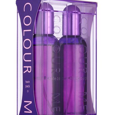 Colour Me Purple, 2x100ml Eau de Parfum, Twin Pack by Milton-Lloyd