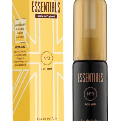 Milton-Lloyd Essentials No 3 - Fragrance for Men - 50ml Eau de Parfum