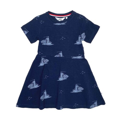 Dagny Dress Navy Ships