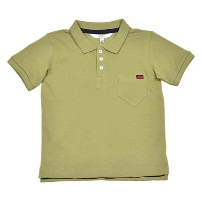 Camiseta Nino Piqué Verde Oliva Claro