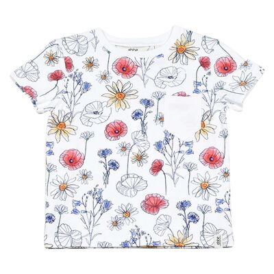 T-shirt Irvin Fleur Blanche