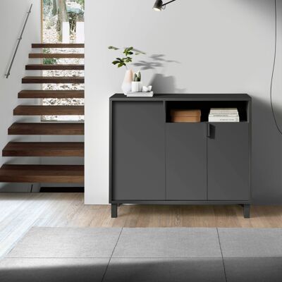 Milano 520 graphite feet for doors and graphite handles