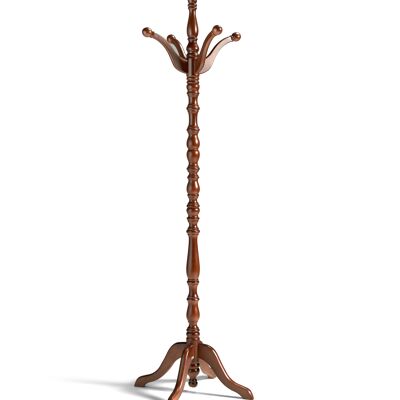 Lis 445 stained beech wood coat rack