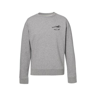 Sweat  brodé Sainte Anne - Gris