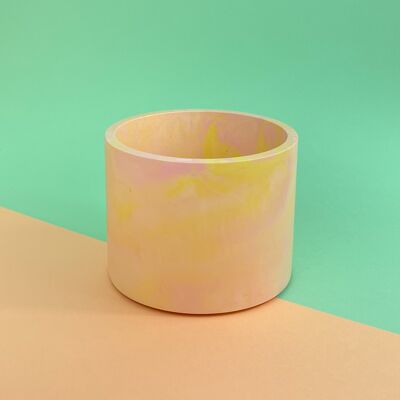 Plant pot • FES • Pink Yellow Marble