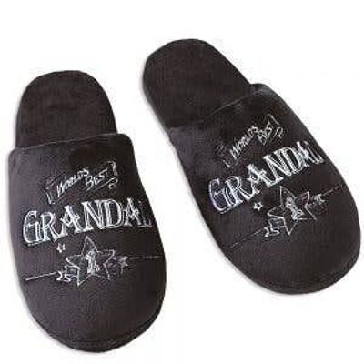 Pantuflas - Grandad - Grandes (talla 11-12 del Reino Unido)