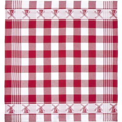 Mill Red - Tea towel set - 6 pieces - Twentse Damast