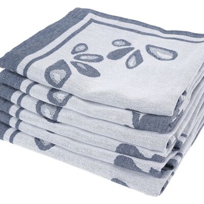 Boy Girl Blue - Tea towel set - 6 pieces - Twentse Damast