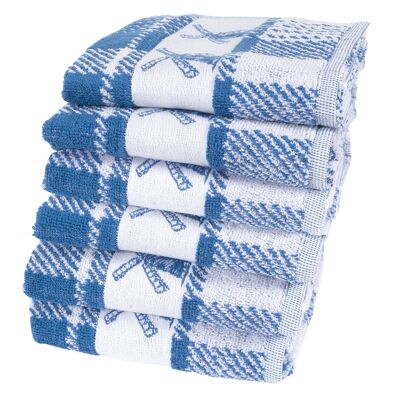 Mill Blue - Kitchen towel set - 6 pieces - Twentse Damast