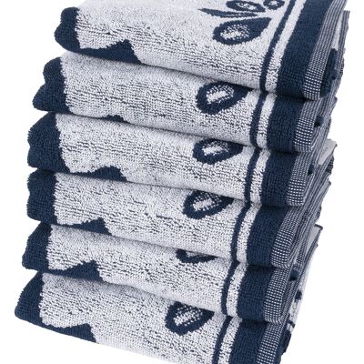 Boy Girl Blue - Kitchen towel set - 6 pieces - Twentse Damast