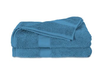 Bleu ciel - 50x100 - Lot de 2 serviettes en coton -Twentse Damask 1