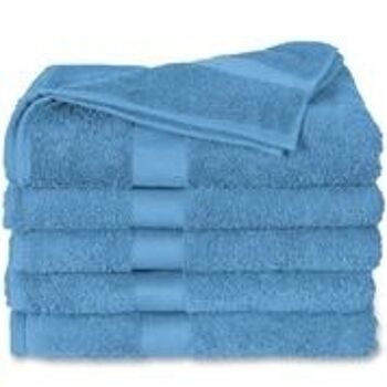 Bleu ciel - 50x100 - Lot de 2 serviettes en coton -Twentse Damask 3