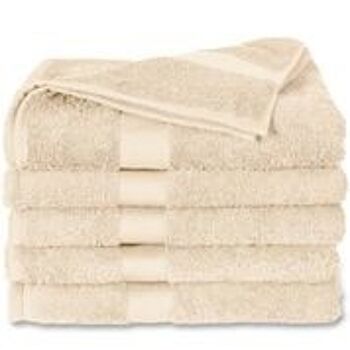 Naturel - 60x110 - Lot de 2 serviettes de bain en coton - Twentse Damast 2