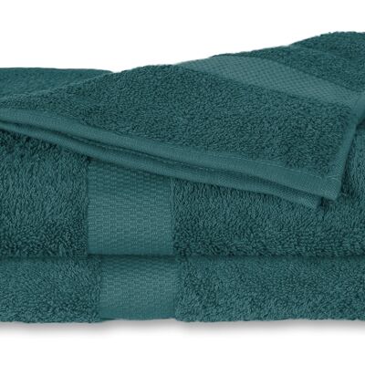 Petrol - 50x100 - Cotton 2PACK Towels -Twentse Damast