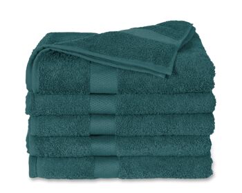 Pétrole - 60x110 - Cotton 2PACK Serviettes de bain - Twentse Damast 3