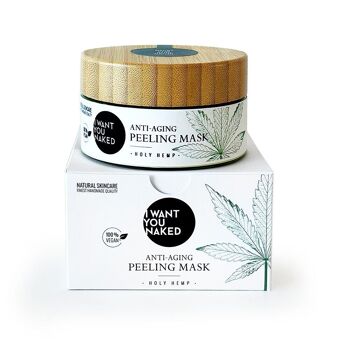 MASQUE PEELING ANTI-ÂGE à l'huile de graines de chanvre biologique et à l'aloe vera 1