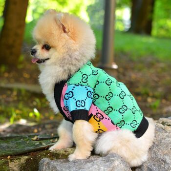 The Rainbow Designer Dog Sweater Cardigan 6