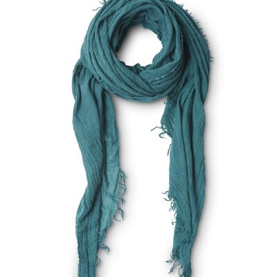 St-Gervais Wool Scarf Duck Blue
