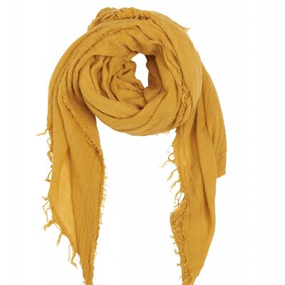 Bufanda de lana St-Gervais Mostaza