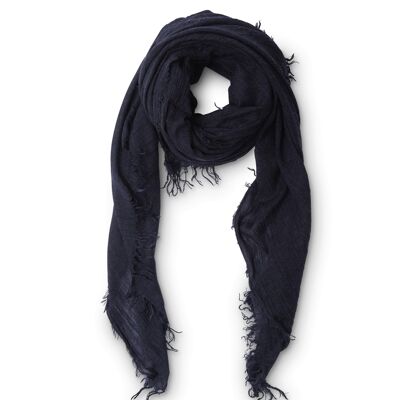 St-Gervais Wool Scarf Midnight Blue