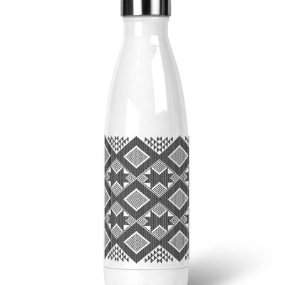 Premium-Edelstahl-Wasserflasche mit Panu di Pinti-Muster