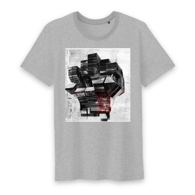 Man Rond Neck T-shirt - Mon di Pindjiguiti Grey