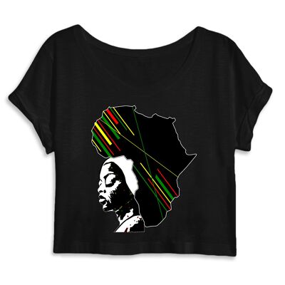 Africa's Map Organic Crop Top