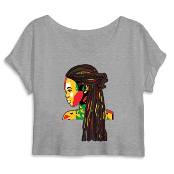 Crop Top Bio Dreadlocks - Gris