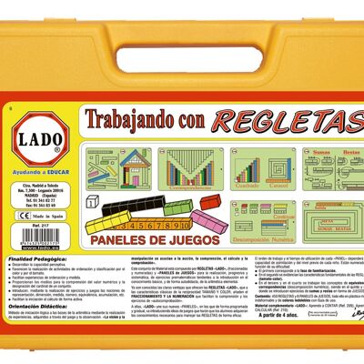 Regletas con paneles de juego