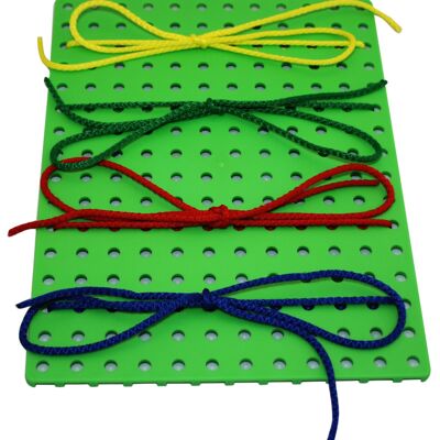 Perforated plate with LOOPS and model guide.
