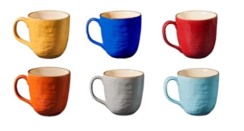 Colored Mugs - Set of 6