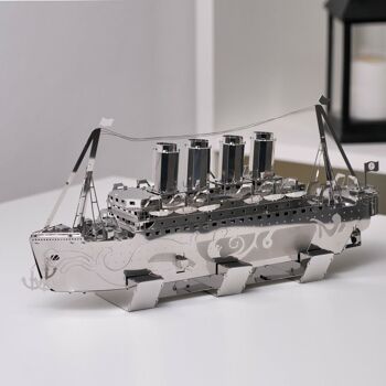 Kit de bricolage modèle mécanique et électrique perdu en mer du Titanic, 158 pièces 2