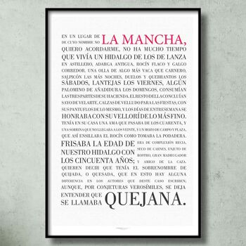 Don Quichotte de la Mancha. Livre entier en une seule feuille 1