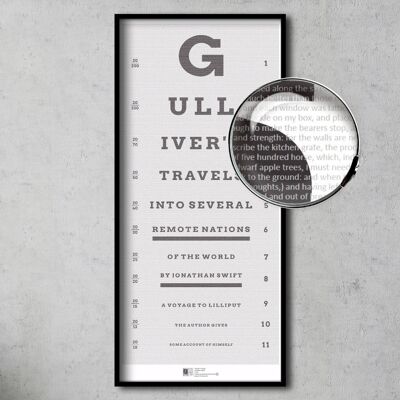 Gullivers Reisen Komplettes Buch auf einem Blatt
