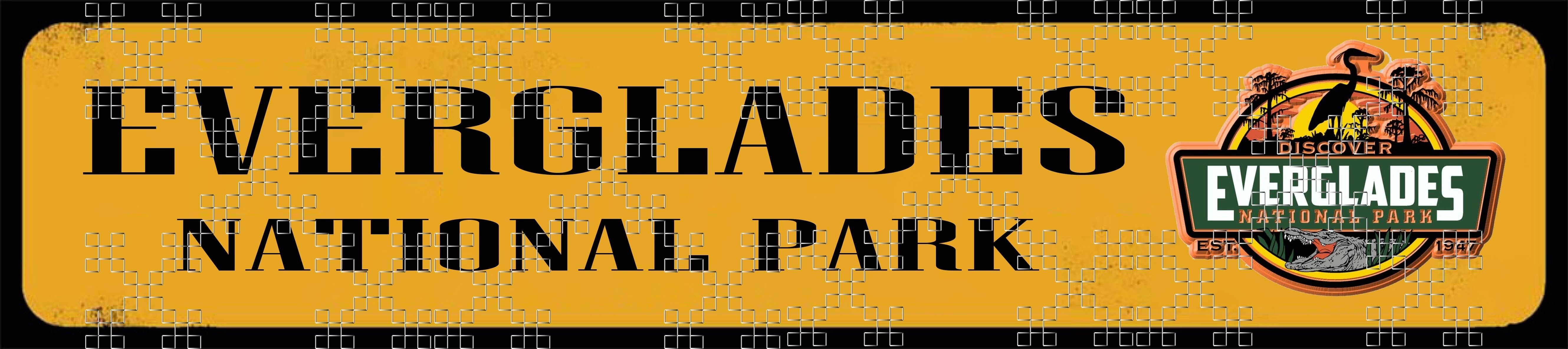 Nationalpark Schild Everglades