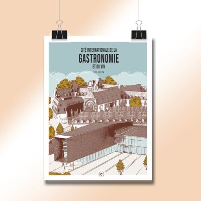 Cité de la Gastronomie Dijon - carte postale - 10cm x 15cm