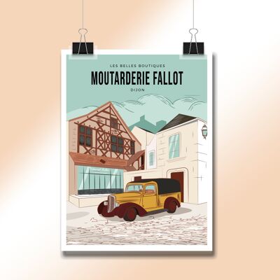 La Moutarderie Fallot - carte postale - 10cm x 15cm