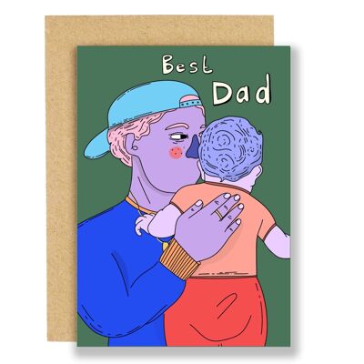 Carte de fête des pères - Meilleur papa de tous les temps
