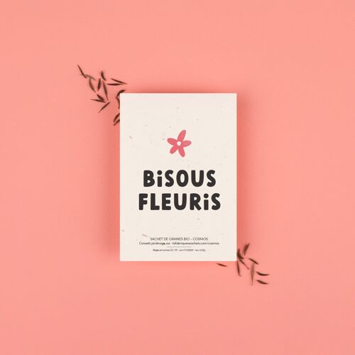 Bisous Fleuris - Sachet de graines de Cosmos
