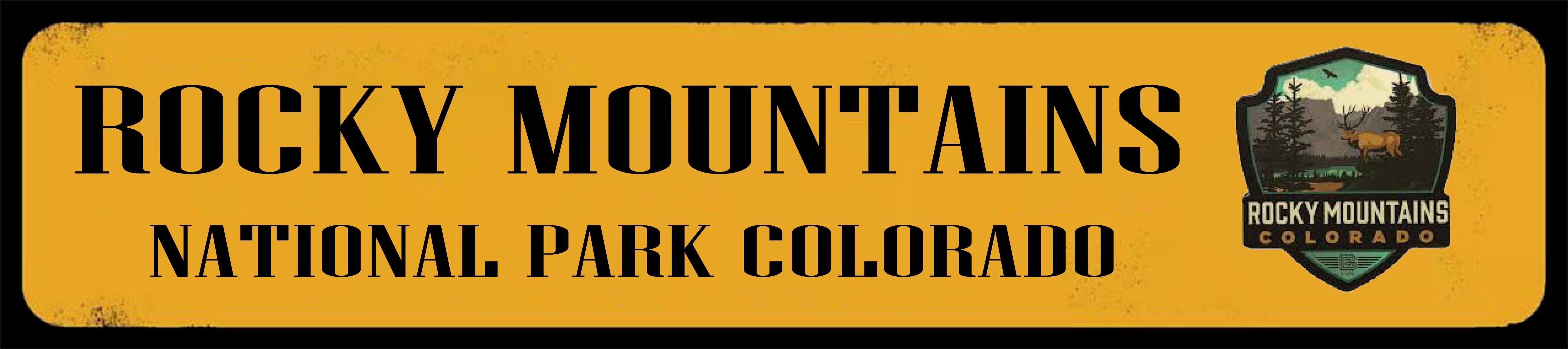 Segno del Parco Nazionale delle Montagne Rocciose - Motivo dei cervi