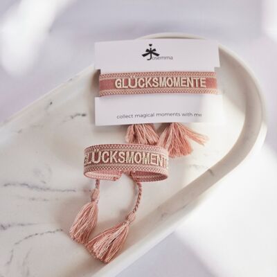 Pulsera de declaración de momentos de felicidad