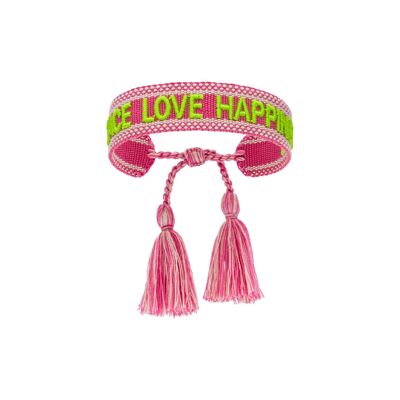 Peace love happiness Statement Armband