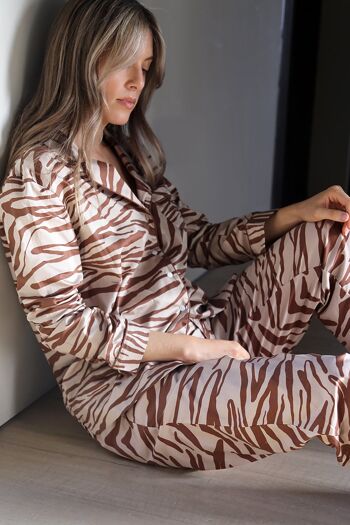 Ensemble Pyjama en Coton - Tigre Naturel 3