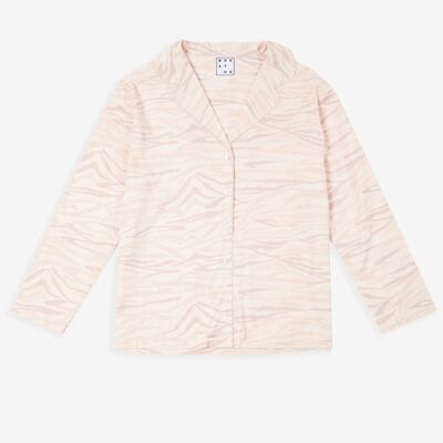 Ensemble pyjama en coton - Tigre en rose