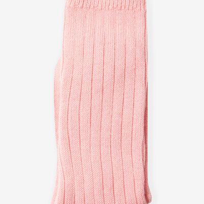 Calcetines de cama de lujo en rosa